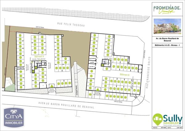 Appartement à vendre 3 pièces 58.39m²
