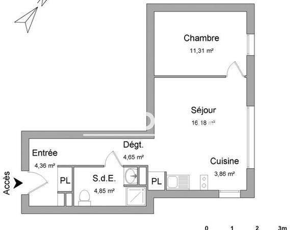 Location Appartement 2 pièces 45.47 m² - DOMAINE DES TESTERINS La Teste De Buch 33260