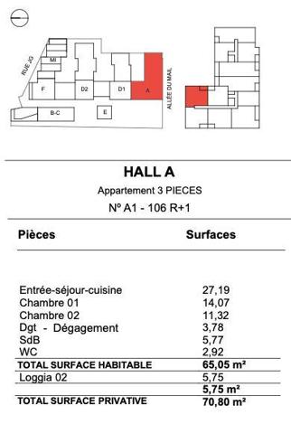 Appartement à vendre 3 pièces 65 m² La Rochelle
