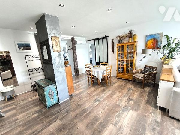 Appartement T4 Valmante haut traversant de 83 m² loi carrez et 95 m² de surface habitable, vue mer