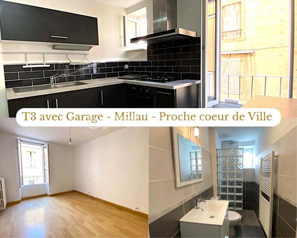 À proximité du centre-ville de Millau et de ses commodités, découvrez cet appartement T3 de 63,63 m² Carrez, situé au 1er étage d’une petite copropriété.

L’appartement propose une distribution simple et fonctionnelle, avec une agréable pièce de vie réunissant séjour et cuisine ouverte aménagée, deux chambres, une salle d’eau avec WC ainsi qu’un espace buanderie.

Un appartement facile à vivre au quotidien, auquel viennent surtout s’ajouter deux belles annexes particulièrement appréciables en ville : un garage privatif de 18,37 m² et une cave en sous-sol de 17m², idéale pour disposer d’un véritable espace de stockage supplémentaire.

Le logement est équipé de menuiseries double vitrage, d’un chauffage individuel au gaz et bénéficie d’un classement énergétique D.

Les + du bien

🚗 Garage privatif de 18,37 m²
📦 Grande cave de 17 m²
🏠 Appartement T3 de 63,63 m² Carrez
🛏️ 1 chambres avec placard intégré
🛏️ 1 chambres avec espace buanderie
🍽️ Cuisine ouverte et aménagée
🪟 Double vitrage
🔥 Chauffage individuel au gaz
🌱 DPE D
🏢 Petite copropriété
📍 Proximité du centre-ville et des commodités

Que ce soit pour y installer votre résidence principale ou pour un projet d’investissement locatif, ce T3 offre une configuration pratique, complétée par des espaces annexes qui constituent un véritable plus en cœur de ville.

Envie de le découvrir ? Contactez-moi pour organiser une visite.

🎥 Une vidéo de présentation du bien pourra également vous être transmise avant d'organiser une visite.

Laetitia Criado – BSK Immobilier