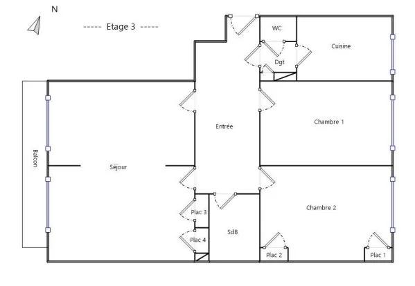 APPARTEMENT T3 A LOUER - LYON 6EME ARRONDISSEMENT l'Helvetie 90.25 m 2 1 730 € charges comprises par mois