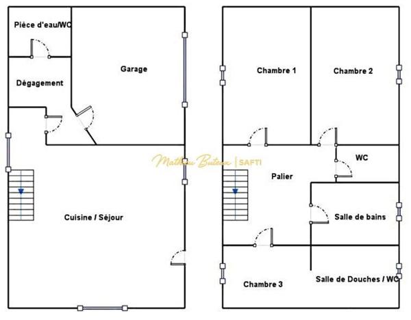 Maison lumineuse 3 chambres proche mer jardin