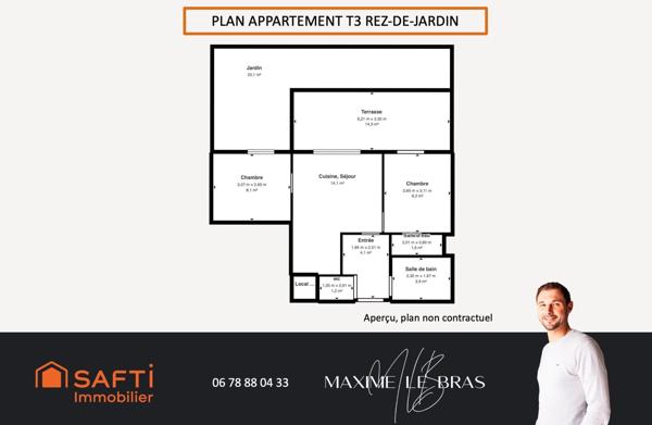 Appartement 3 pièces 42 m2