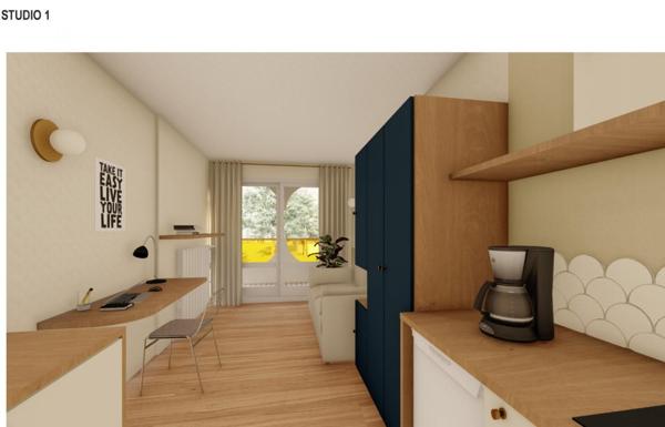 Appartement à louer studio - 12 m²