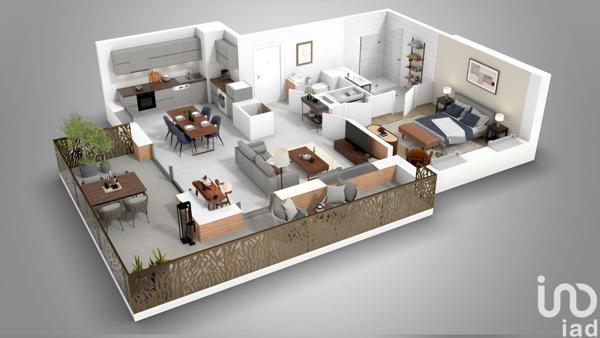 Appartement à vendre 2 pièces 50 m² Claix