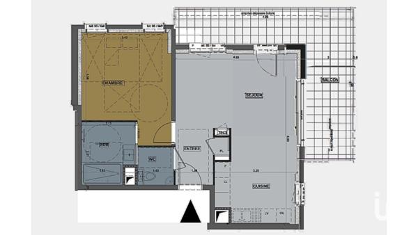 Appartement à vendre 2 pièces 50 m² Claix