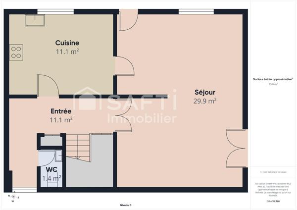 PESSAC – Maison familiale de 95 m² avec garage, terrasse et stationnements