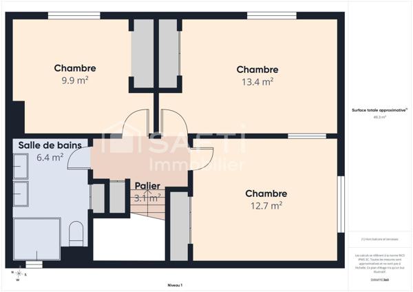 PESSAC – Maison familiale de 95 m² avec garage, terrasse et stationnements
