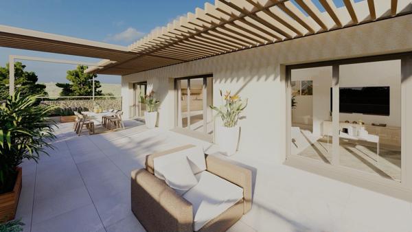 UZES (30)  Exceptionnel Penthouse F4 baigné de lumière avec immense terrasse à Uzès
