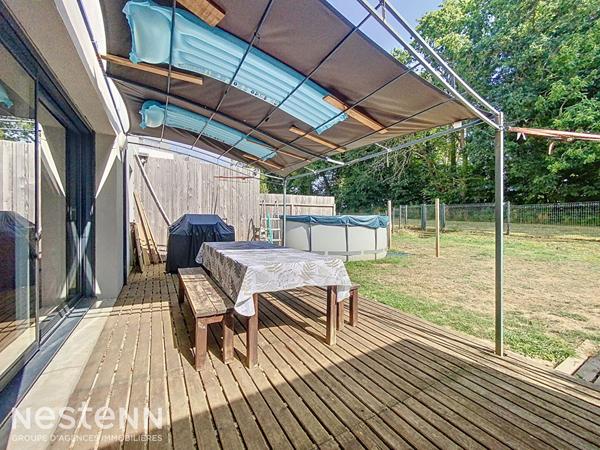 Maison contemporaine de 2020 sur Clohars-Carnoët avec vie de plain pied, 3 chambres, proche du bourg et des plages.