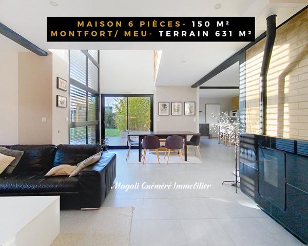 Montfort-sur-Meu (35160) Maison familiale lumineuse de 5 chambres avec jardin au Sud - En impasse - Quartier recherché