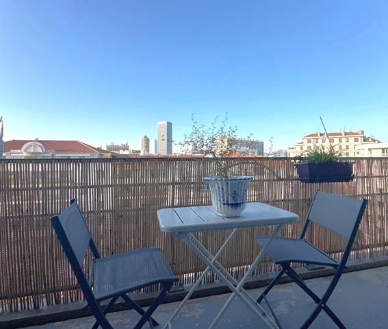 Appartement dernier étage Lyon 3, 2 pièces, 46 m2, proche de Rouget de l'Isle