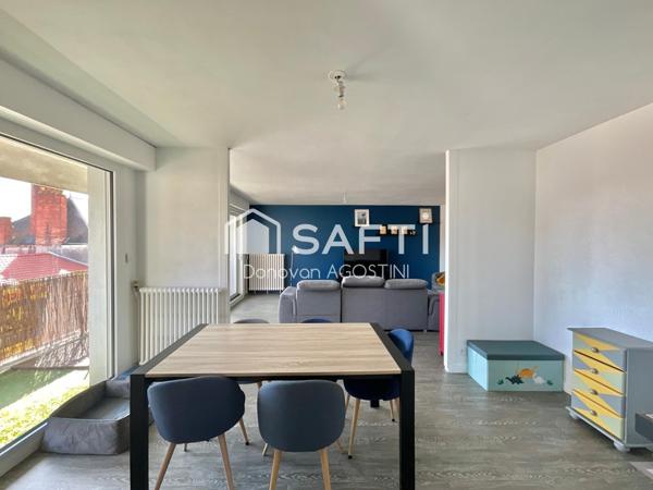 T4 lumineux, terrasse et cave en hyper centre