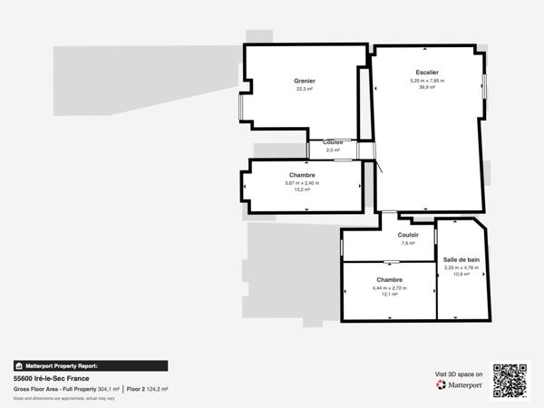 IRÉ-LE-SEC – Maison de caractère, 4 chambres, mezzanine, jardin et garage – DPE B