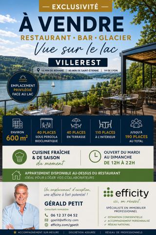 Fonds De Commerce
        
        - 600 m² Exclusivité 275 000 € *
