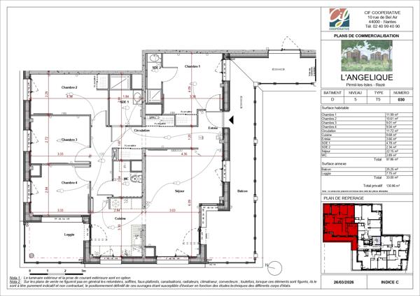 Appartement T5 et plus
