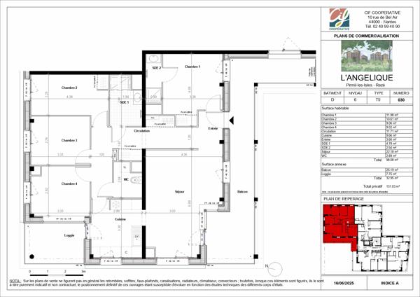 Appartement T5 et plus