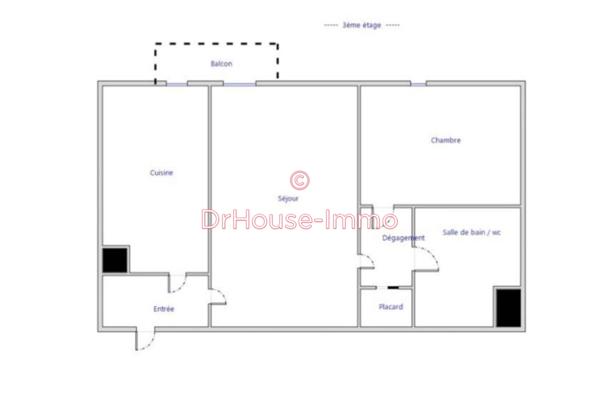 Appartement à vendre 2 pièces de 56 m²