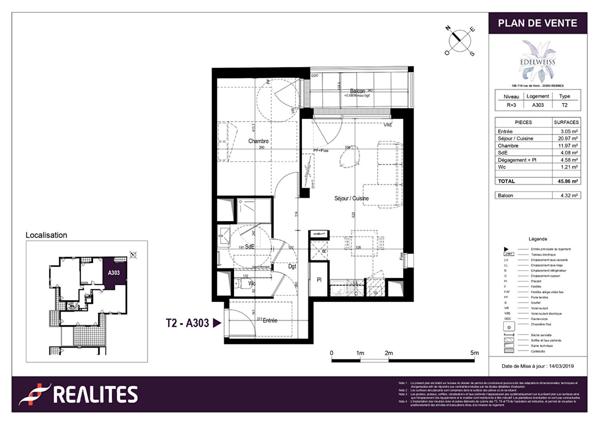 108 RUE DE VERN * 35000 Rennes *2 Pièces * 45 M² *,  
Rennes 35000