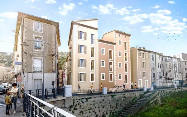 Bédarieux (34600) Maison de village en cours de rénovation 79 m2 et sa cave de 35 m2 face à l'Orb