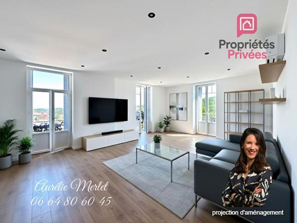 Appartement de 105 m²  avec parking et  DPE A