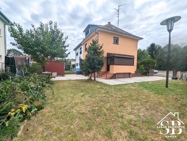 Huningue (68330) Maison mitoyenne (1 côté) très bien placée à Huningue, vue sur Rhin