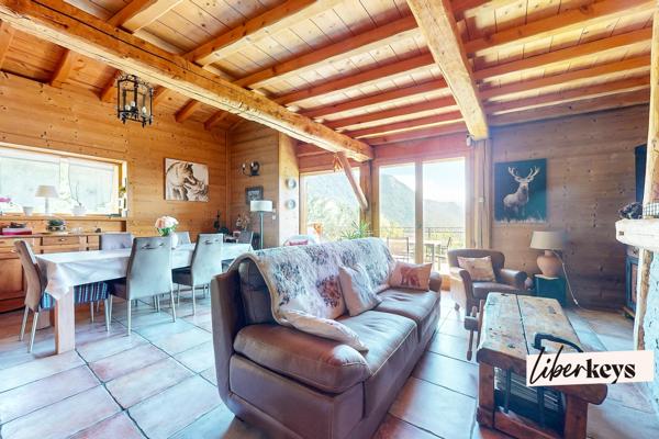 Chalet d'exception avec appartement indépendant, espace bien-être et vue panoramique sur les sommets de la Lauzière et de Valmorel