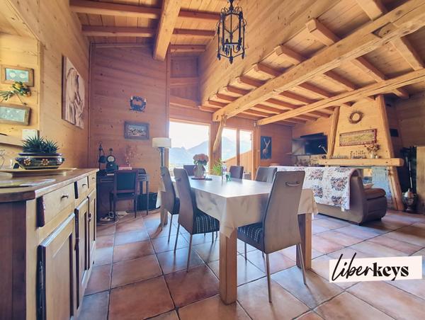 Chalet d'exception avec appartement indépendant, espace bien-être et vue panoramique sur les sommets de la Lauzière et de Valmorel