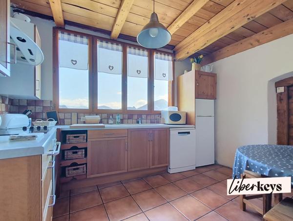 Chalet d'exception avec appartement indépendant, espace bien-être et vue panoramique sur les sommets de la Lauzière et de Valmorel