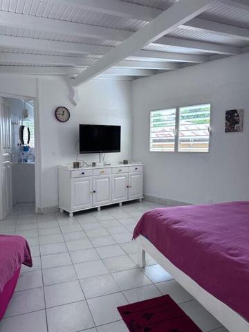 A LOUER dans secteur calme à la campagne , commune des Abymes, Appartement T2 de 60 m² meublé et équipée.
