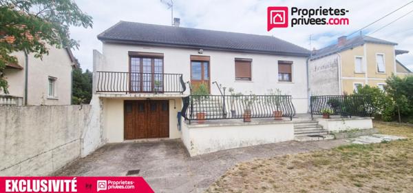 Pavillon 5 pièces - 3 chambres  - 105 m²  - sous sol total + garage extérieur - terrain 1070 m²