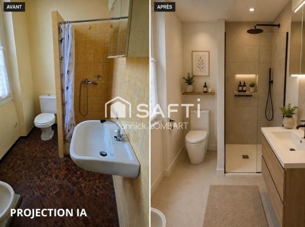Appartement à rénover de 100 m² (2ème étage) au cœur de Gaillac