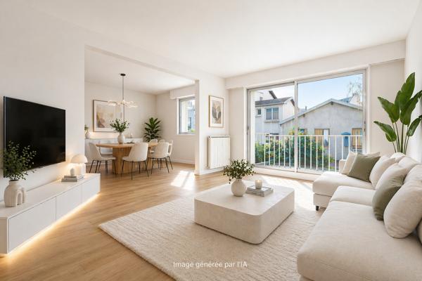 4 pièces 82m² - LUMINEUX-BALCON-PARKING & CAVE