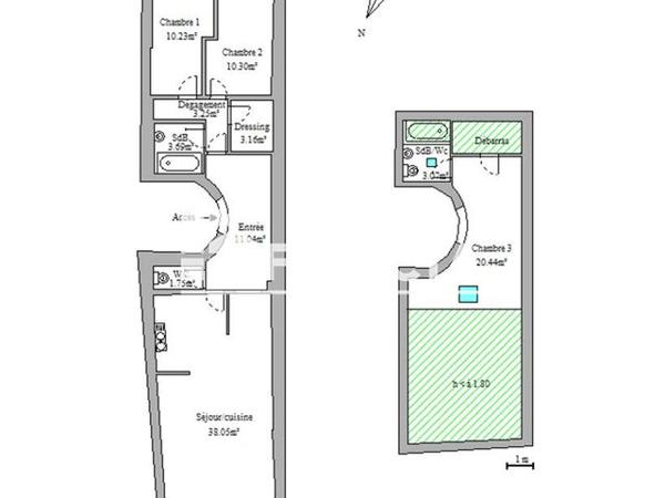 Location Appartement 4 pièces 105 m² - 105 COURS LAFAYETTE Toulon 83000