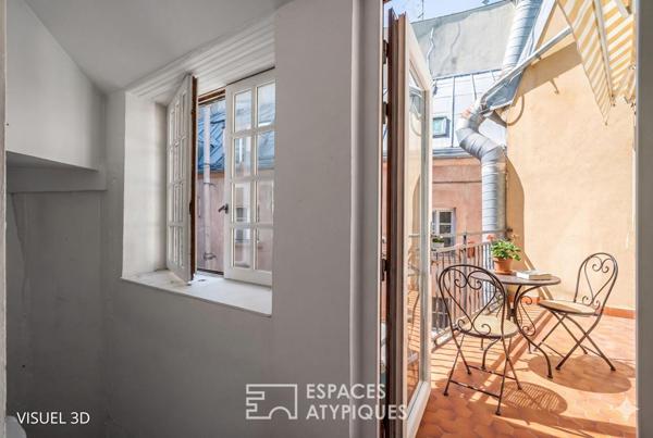 Dernier étage en duplex avec terrasse