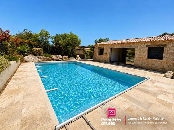 Maison type T3  en pierre sèche avec piscine - Ste Lucie de Porto Vecchio 2A - CORSE DU SUD - FRANCE
