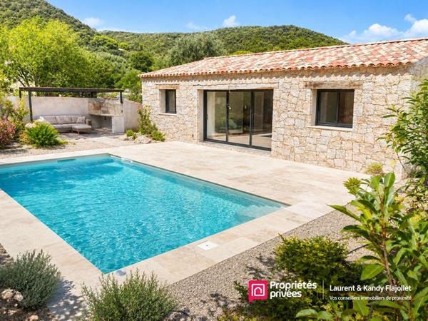 Maison type T3  en pierre sèche avec piscine - Ste Lucie de Porto Vecchio 2A - CORSE DU SUD - FRANCE