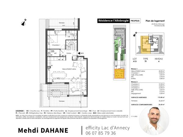 Appartement 5 pièces - 115 m²