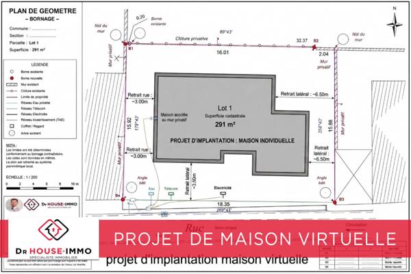 Terrain à vendre de 291 m²