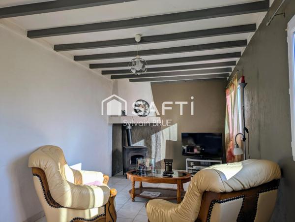 Maison T5 100m² env. sur terrain entièrement clôt