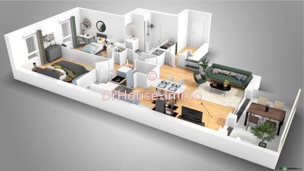 Appartement à vendre 3 pièces de 68 m²