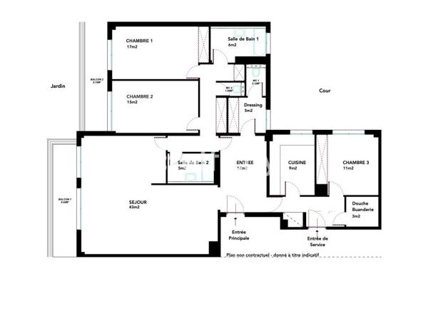 Appartement
         5 pièces
        - 148 m² Bien prestige 1 310 000 € *