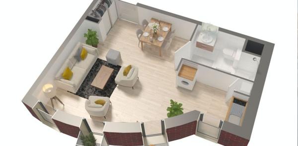 Appartement 1 pièce de 35 m² à Rennes (35000)