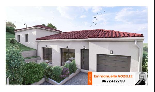 TERRAIN DE 358m² A PONT-DU-CHÂTEAU AVEC PROJET DE CONSTRUCTION