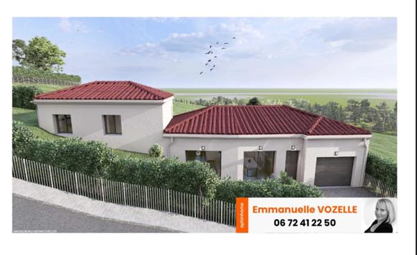 TERRAIN DE 358m² A PONT-DU-CHÂTEAU AVEC PROJET DE CONSTRUCTION