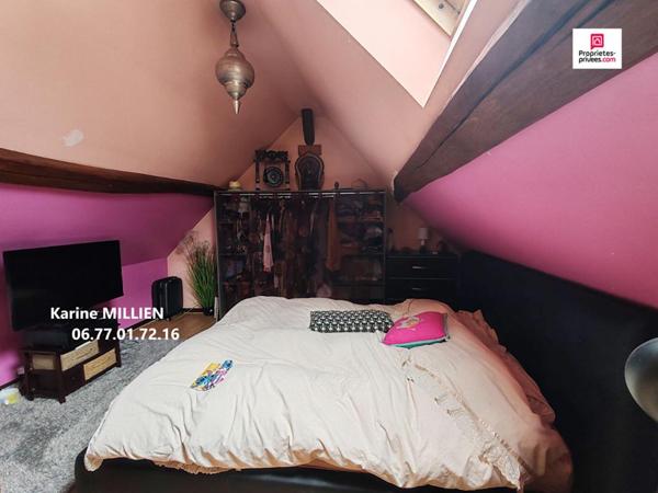 DREUX 28100 Maison de style longère "sans enfilade" rénovée - 1 étage - 2 chambres - Cave voutée - 176500  HAI