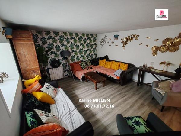 DREUX 28100 Maison de style longère "sans enfilade" rénovée - 1 étage - 2 chambres - Cave voutée - 176500  HAI