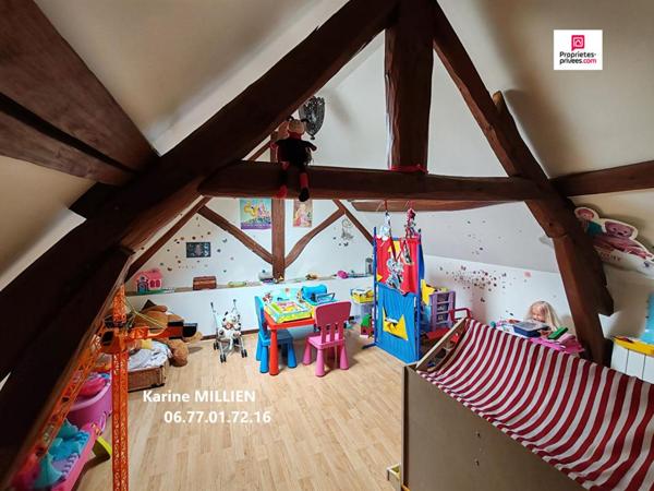 DREUX 28100 Maison de style longère "sans enfilade" rénovée - 1 étage - 2 chambres - Cave voutée - 176500  HAI