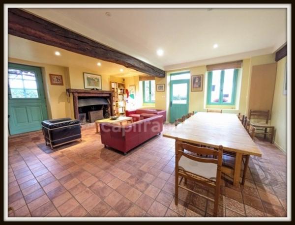 Longère à vendre 207 m² – Terrain 1 200 m² – Amilly (45) passion Cheval, 5 chambres, espace jaccuzi, tranquillité, campagne.